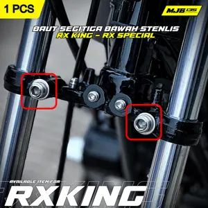 BAUT M10X25 DRAT 14 BAUT SEGITIGA BAWAH RX KING RXS RXK YT STENLIS ( 1 PCS BAUT )