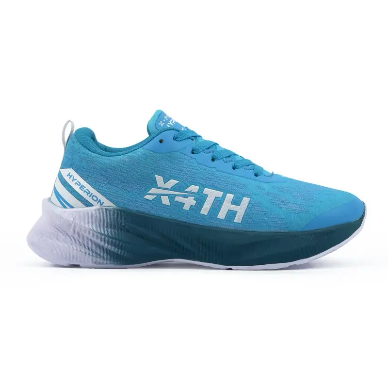 X-Fourth Hyperion Skyblue White - Sepatu running Olahraga Daily Running Lari Sekolah Pria Wanita Sneakers Kasual Senam Fitness Gym Outdoor longrun pace 2