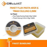 Gambar CELLKIT Paket Fluk Solder Pasta Kuning Kotak 40GR +Timah Solder Gulung - Fluk+TImah 0.2MM dari CELLKIT Kota Surabaya 2 Tokopedia