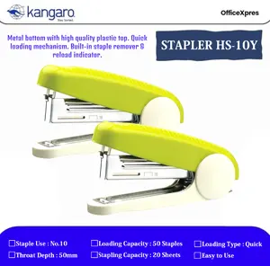 Stapler HS-10Y KANGARO / Stapler Kecil No.10 / Alat Stapler HS 10 Y / Hekter Kecil / Stapler Necis No.10 KANGARO