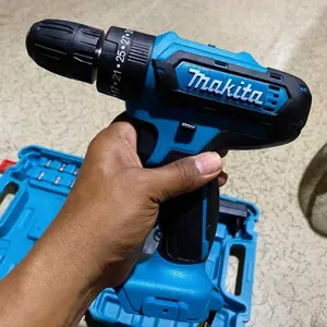 【ECAAB】Bor Listrik 88VF 88V-D35-24 Mesin Bor Tangan Cordless 2 Baterai Lithium-Ion 10mm Torsi 60Nm Kecepatan 1800RPM untuk Kayu Beton Garansi 3 Tahun