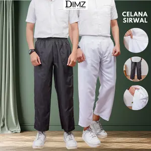 Celana Sirwal Pria Umroh Saku Sleting Premium Celana Panjang Muslim Pria Perlengkapan Haji dan Umroh - DIMZ FASHION