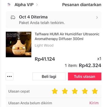Product Review of Taffware HUMI Air Humidifier Ultrasonic Aromatherapy Diffuser 300ml from R**o H**m 1