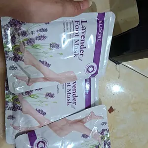 [BPOM] ELDORE Lavender Foot Mask Hand Mask - Masker kaki tangan penghalus kulit
