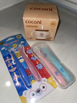 Product Review of MOMI HOMI Sendok Makan Bayi 01 Silikon Baby Safety Spoon Lentur Sendok Makan Silicone Mpasi Baby Food Spoon from D**a 1