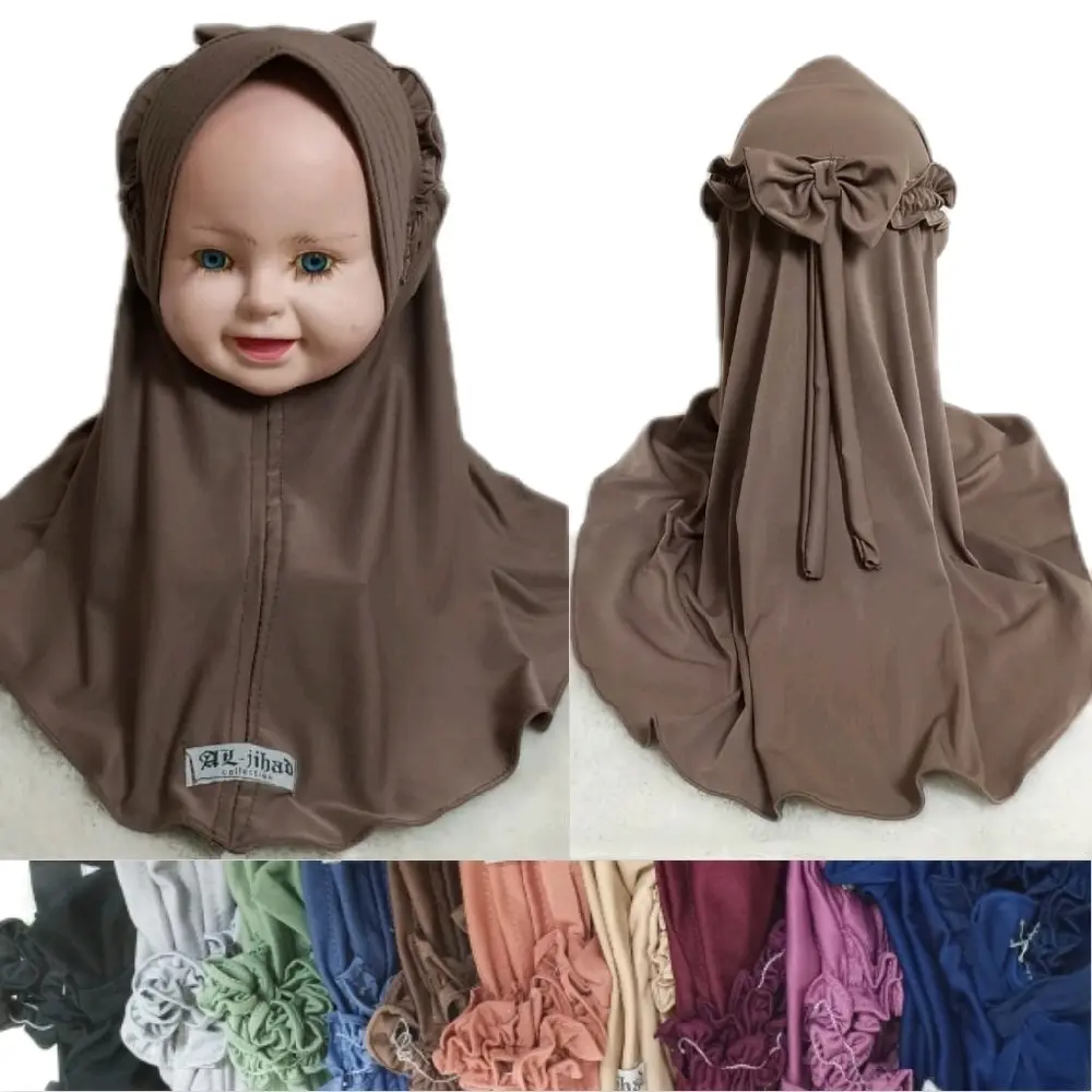 Jilbab anak bayi Perempuan HQ Collection Ped ria ricis usia 0 bulan - 1 , 2/3 tahun, Nyaman, Kerudung, Anak, Muslim, Instan - Bahan Jersey Korea, Ukuran All Size - Syari