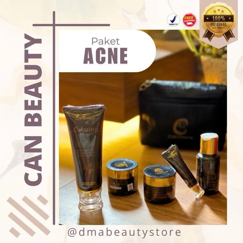 Can Beauty Paket Acne Original BPOM Resmi - Memutihkan, Mengatasi Jerawat dan Bekasnya - Remaja, Facial, Berminyak, Totol, Berjerawat, Kusam, Wajah, Kering 1