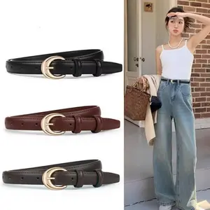 Sayishop Gesper Wanita Tali Pinggang Bahan PU Untuk Wanita Ikat Pinggang Wanita Belt Retro Fashion Versatile & Stylish Aksesori Penampilan