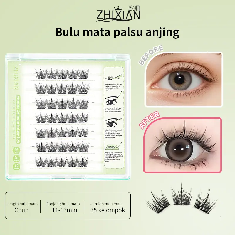 bulu mata palsu  anjing