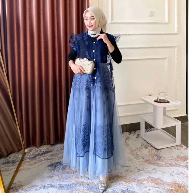 outer brukat olla sapto Viral 2025 kondangan harian kajian Baju Cantik Muslim Wanita