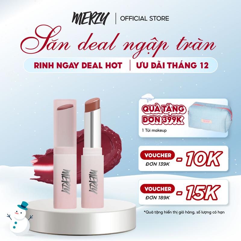  Son Dưỡng Trang Điểm Có Màu Merzy Siren Melting Color Lip Balm 3g Cosmetic son merzy 
