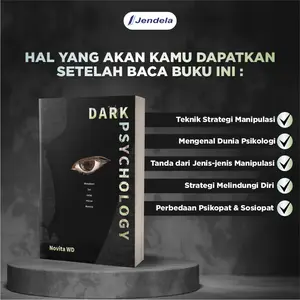 Buku Motivasi Dark Psychology Memahami Sisi Gelap Pikiran Manusia Psikologi Gelap by  Novita WD Jendela Penerbit