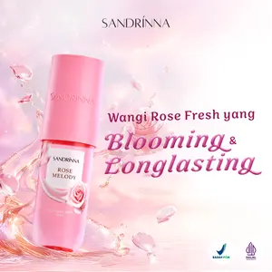 Sandrinna Rose Melody Perfume Mist - Parfum Mist dengan Aroma Cypress Dewberry Raspberry Baies Rose dan Amber Musk Vanilla Myrrh Oilbanum