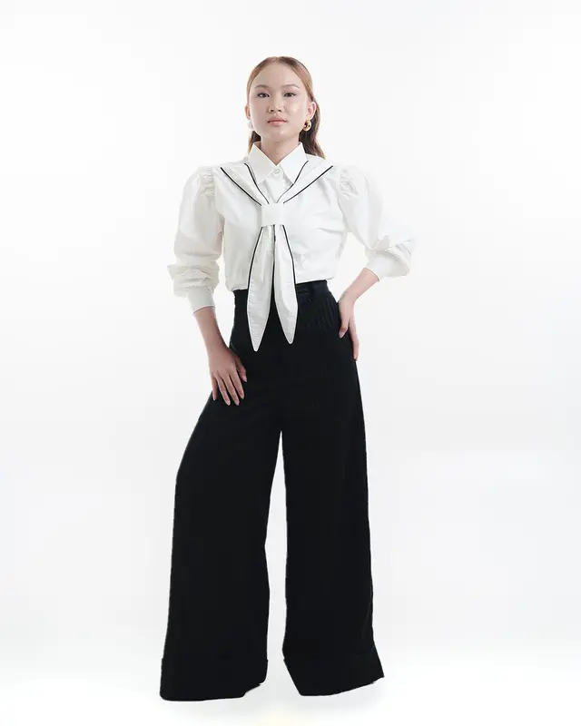 ELSE | Daissy Shirt | Kemeja Wanita Dasi Atasan Casual dan Formal 100% Infinit Cotton kemeja  viral 1