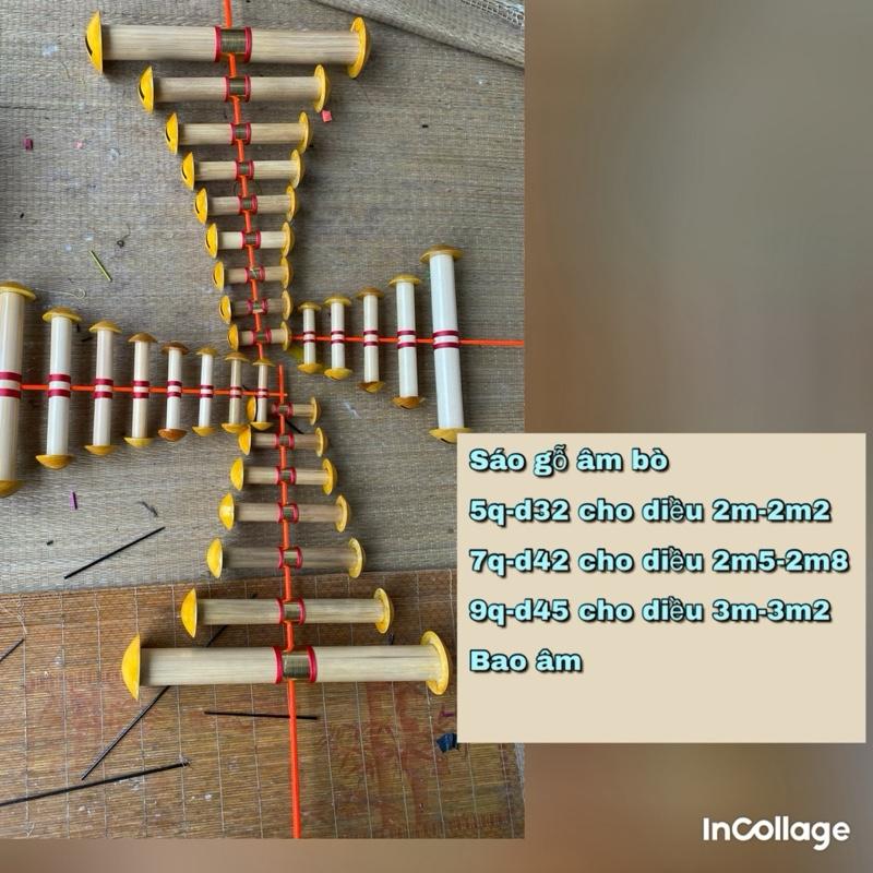 Sáo đàn bò các loại 5q-d32; 7q-d42; 9q-d42 hàng vip lắp cho diều 2m-4m diều