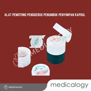 Alat Pemotong Penggerus Penumbuk Penyimpan Kapsul Praktis