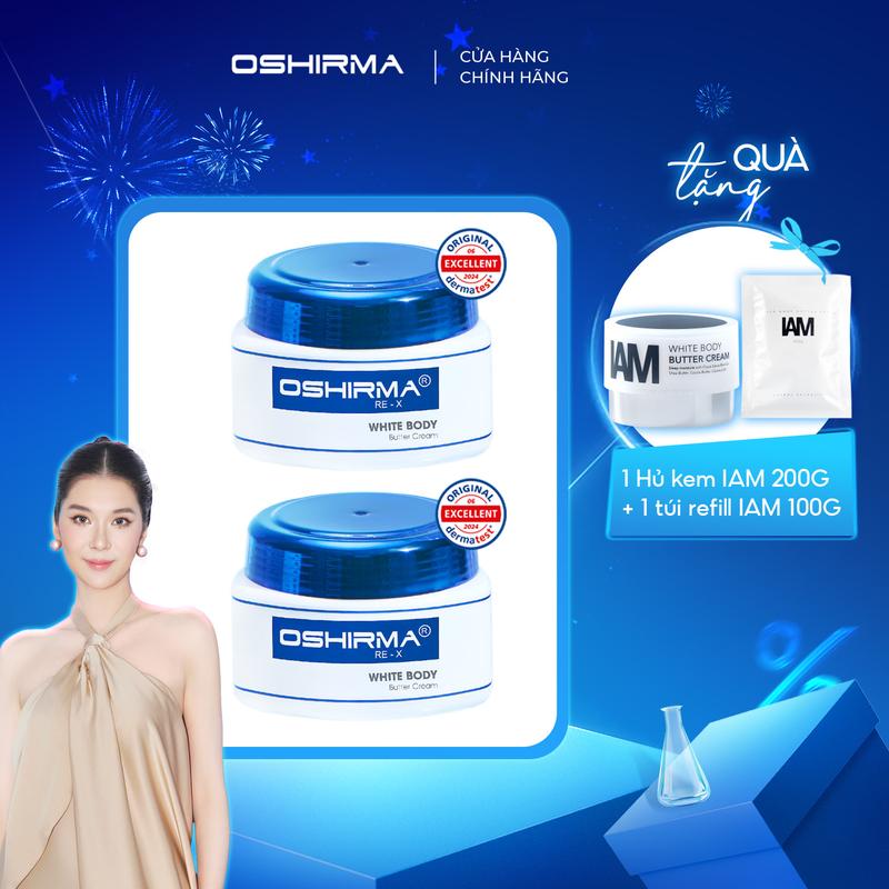  COMBO 2 Hũ kem Oshirma 200G Hỗ Trợ Dưỡng Sáng Da Cơ Thể Cho Mọi Loại Da Sản Xuất Tại Thái Lan 