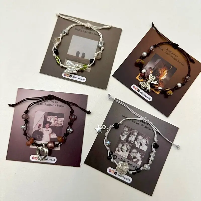 Gelang Musik | Nadin Amizah BRACELET | “Bertaut” | Gelang Tali Serut | Gelang Tali Giok