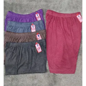 Daleman pendek wanita bahan kaos melar 4L & 5L