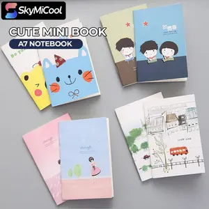 SKYMICOOL Mini Book Buku Tulis Kecil A7 Notebook dengan Desain Lucu dan Warna-warni untuk Anak-anak