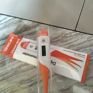 Termometer Digital Bayi & Anak T15SC Sinocare - Ujung Fleksibel, Akurat ±0.1°C, Tahan Air, Alarm Beep, Garansi 1 Tahun