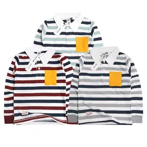 Kaos Anak Lengan Panjang Motip Salur / Kaos Anak salur Usia 1-12tahun