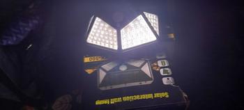 Product Review of ( 4 x Sided ) Waterproof 100 LED 3 Modes Solar Motion Sensor Light Outdoor Wall Lighting from I**n I**l 3