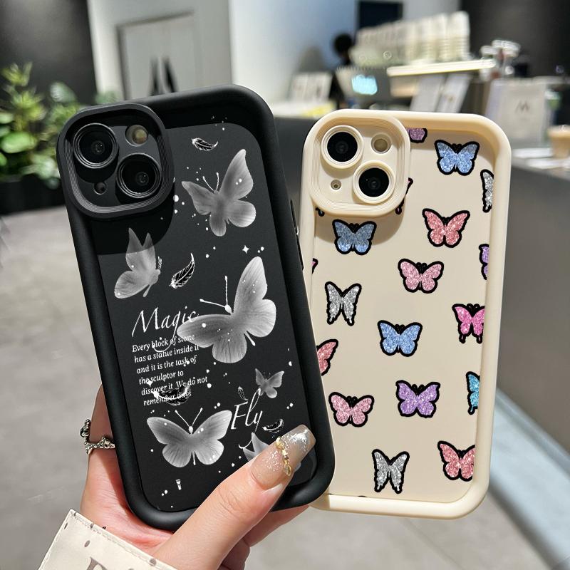 Casing Hp Untuk OPPO A5 2020 OPPO A9 2020 Case Casing Silikon Softcase Kasing HP Kesing pola kupu-kupu cantik Cesing 7