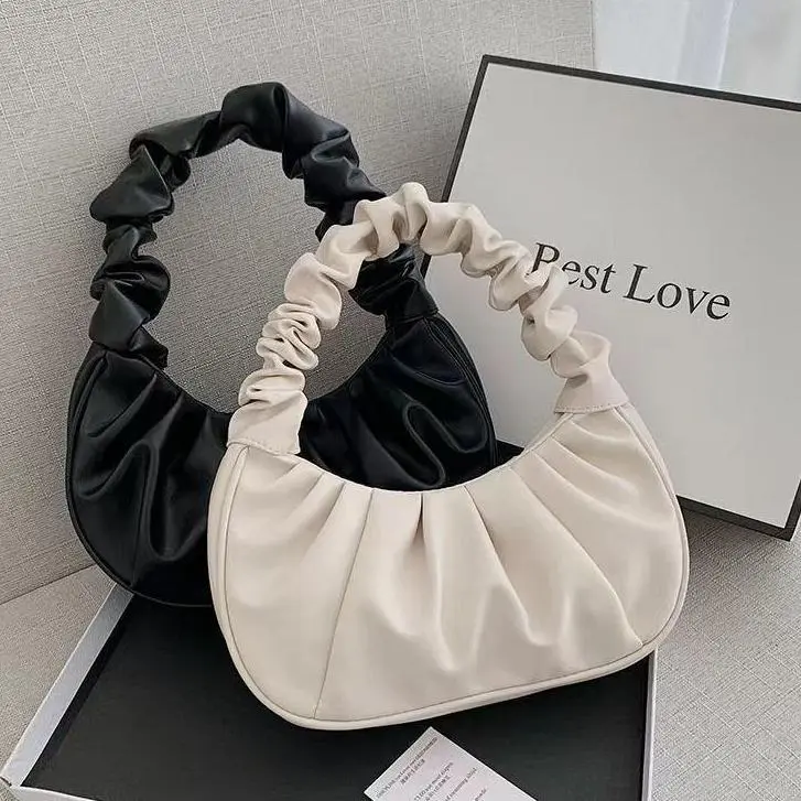 Tas INS Elegance Untuk Wanita Kapasitas Besar PU Kulit Fashion Tas Bahu Senior