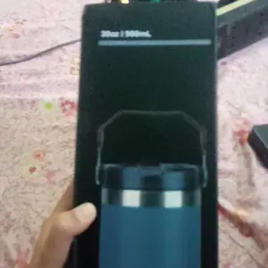 MC11-Tumbler Handle 2in1 / Botol Minum Portable Teh Kopi Stainless Steel Vacuum Insulated Mug 890ml & 900ml Termos