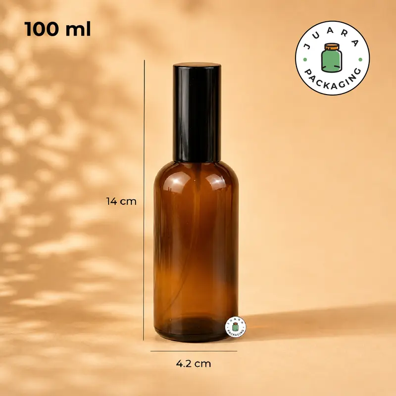 Botol Spray Kaca 30ml 50ml 100ml Botol Parfum Amber Spray Hitam Kaca Tebal Spray Plastik Untuk Perfume 30 ml 50 ml 100 ml