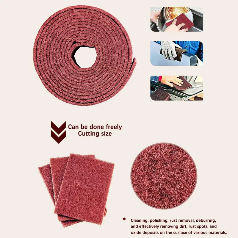 Miếng Cọ Rửa Nhà Bếp, Vải Lau Đa Năng, Dày Dặn, Miếng Cọ Rửa Loại Bỏ Gỉ Sét, Cho Nồi, Z3L4 4