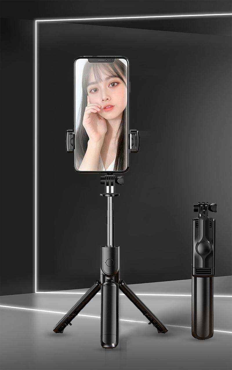 Product Introduction of Bluetooth Wireless Mini  Selfie Tripod Extendable Monopod Remote Shutter For iPhone Samsung Xiaomi Phone Holder 21