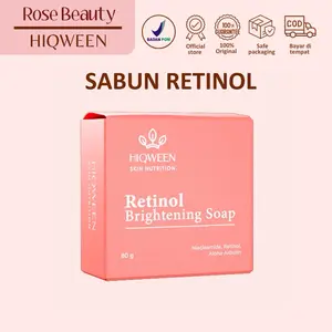 [DISTRIBUTOR] Hiqween Retinol Brigthening Soap - Facial Wash Sabun Cuci Muka Untuk Memudarkan Flek Hitam dan Mencerahkan