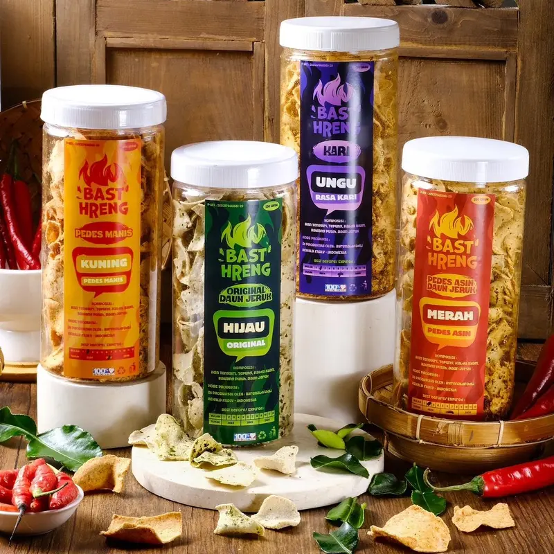BUNDLING 4 VARIAN RASA BASTHRENG (original, pedas manis, pedas asin dan rasa kari) 0