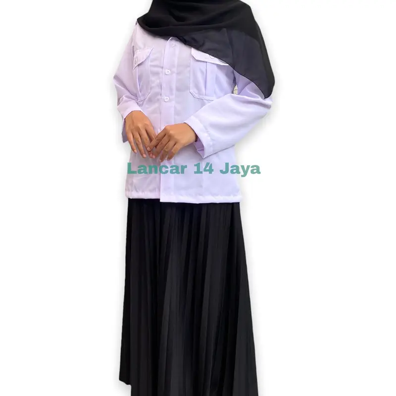 KEMEJA PUTIH PNS WANITA/BAJU PNS CEWEK/KEMEJA DINAS/KEMEJA PANJANG PUTIH WANITA 3