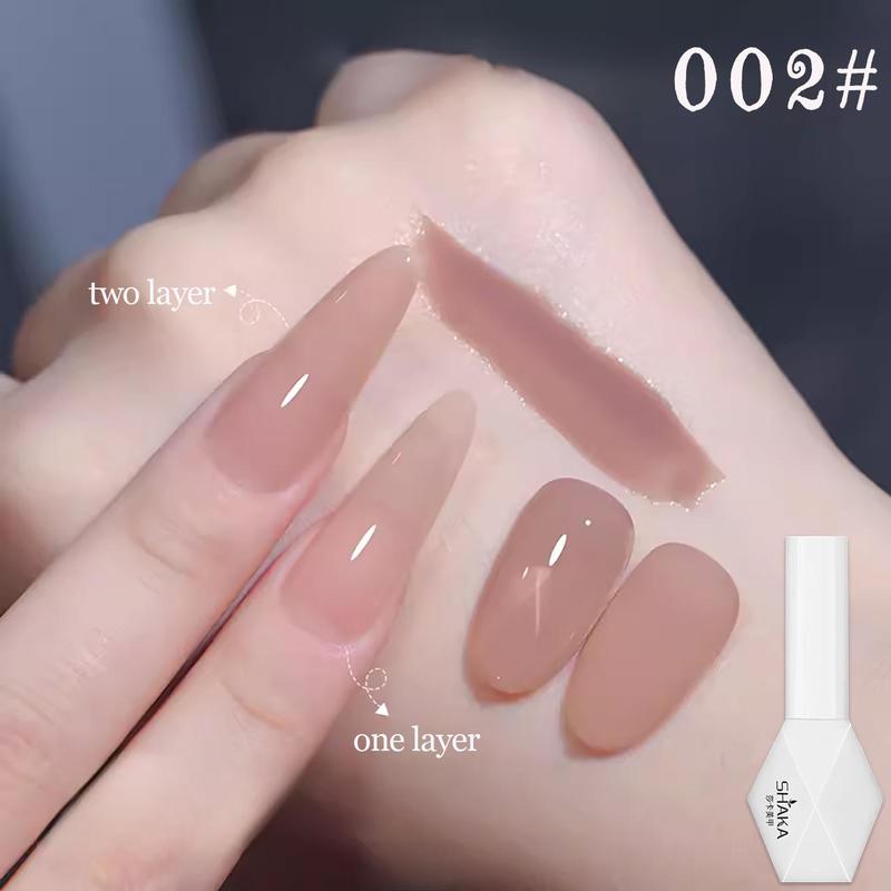 Móng Tay Gel Màu Khỏa Thân, Thiết Kế Trái Tim Trơn, Móng Tay Salon Làm Móng, Làm Đẹp Móng Tay, Huafei Trong Suốt Trên Băng, Màu Zhen Zhen Cùng Phong Cách, Phổ Biến, Màu Trắng, Thích Hợp Cho Cửa Hàng Làm Đẹp Móng Tay, [SK33] 4