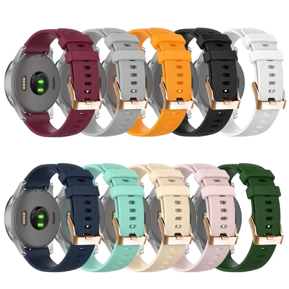 Compatible with Garmin Vivoactive 5 Watch Bands for Women, Silicone 20mm Quick Release Watch Band for Vivoactive 3/Vivoactive 3 Music/Garmin Venu/Venu Sq/Forerunner 645/245 Smartwatch