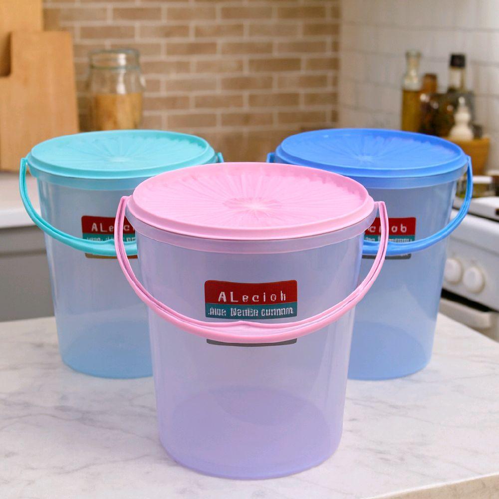 2PCS Toples Gagang 14 Liter Toples Kue Kedap Udara Toples Plastik Bulat Toples Es Buah