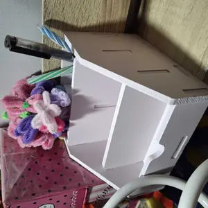 Tempat Pena Desktop Untuk Pelajar Dan Anak Anak Tempat Pena Miring Sederhana Kotak Penyimpanan Alat Tulis Kantor Kreatif Berkapasitas Besar - YOYOSOO