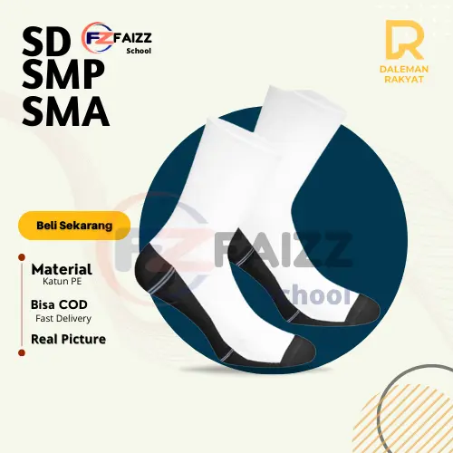 6 Pcs kaos Anak Kaos Pramuka TK SD SMP SMA hitam putih tebal PE - kaos Kaki faizz School Socks - kaos Tebal SD SMP SMA Hitam Putih Fashion sarung Sekolah Kaus Kaki Tebal 6
