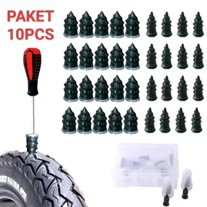 Paket 10pcs Sekrup Tambal Ban Tubeless 5 Kecil+5Besar