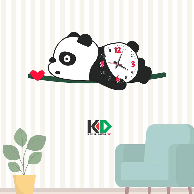Jam Dinding Aesthetic Gambar Kelinci Hiasan Pajangan Dekorasi Kamar Anak Jam SNI Motif Batik 7