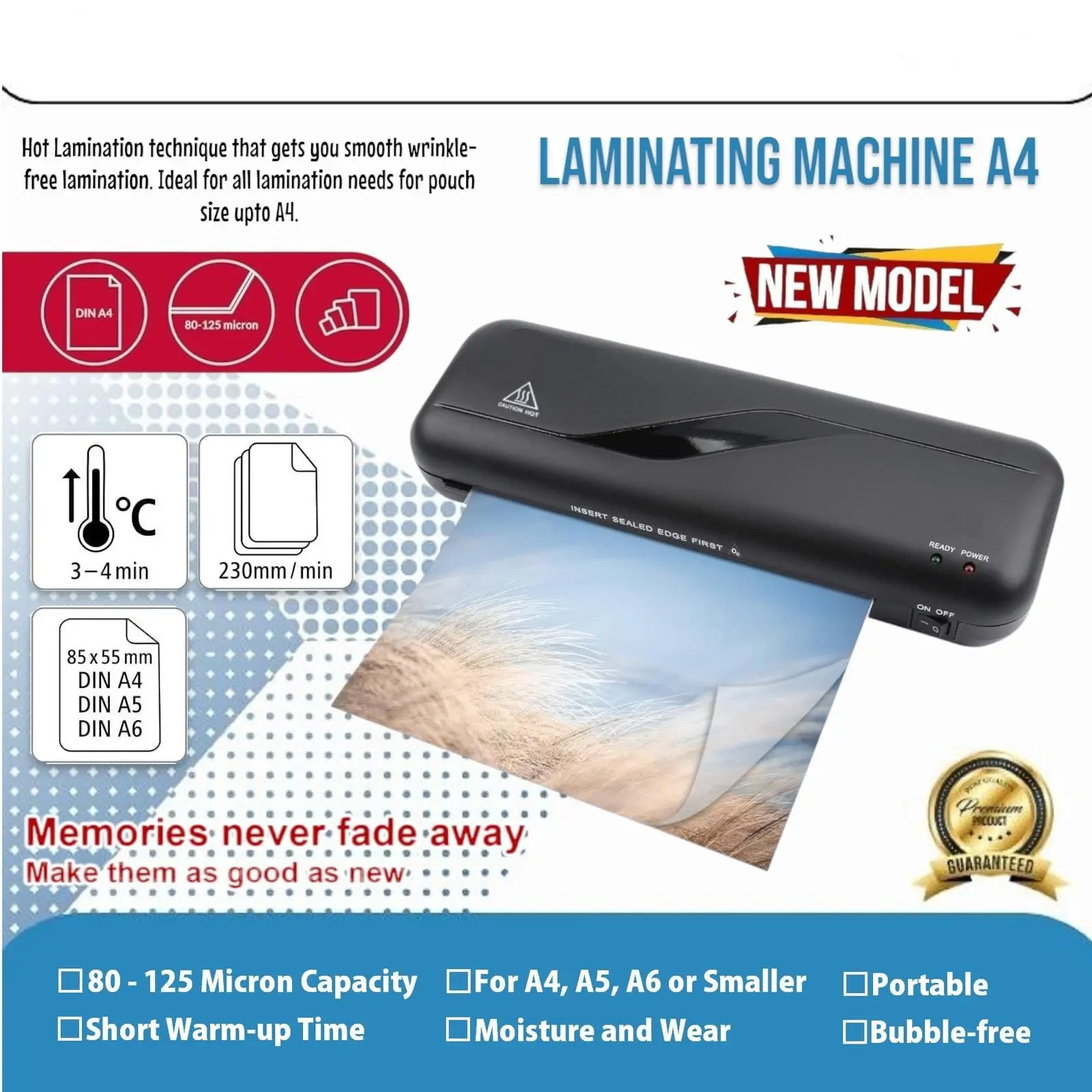 Mesin Laminating A4 / Laminating F4 / Laminator Machine ID Card OR235P