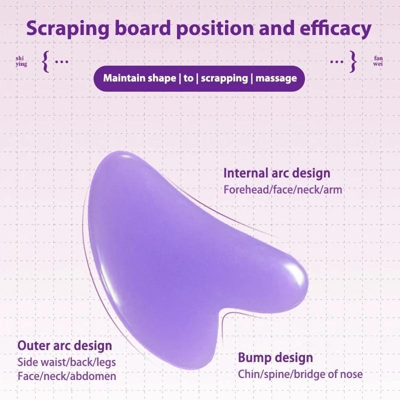 BeMean - Resin Guasha Beauty Gua Sha untuk Kecantikan Wajah - Pengencang, Terapi Wajah 4