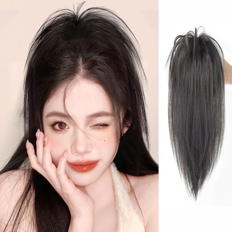 Túi Tóc Tổng Hợp Mềm Mại Và Mát Mẻ Hàng Ngày Cho Nữ Và Bé Gái, Đầu Tổ Gà Tự Nhiên, Tăng Thể Tích Tóc, Kẹp Tóc Đuôi Ngựa, Tóc Đuôi Ngựa Ngắn Thẳng, Tóc Giả Nửa Đuôi Ngựa, Kẹp Tóc Càng Cua Women Wig