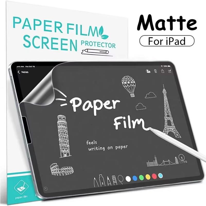 1PCS Paper Feel Like Screen Protector For ipad 10 12th Gen 10.9 A14 Air4 Air5 M2 Air6 Air7 Air8 11 M4 Pro11 M5 Pro Air3 10.5