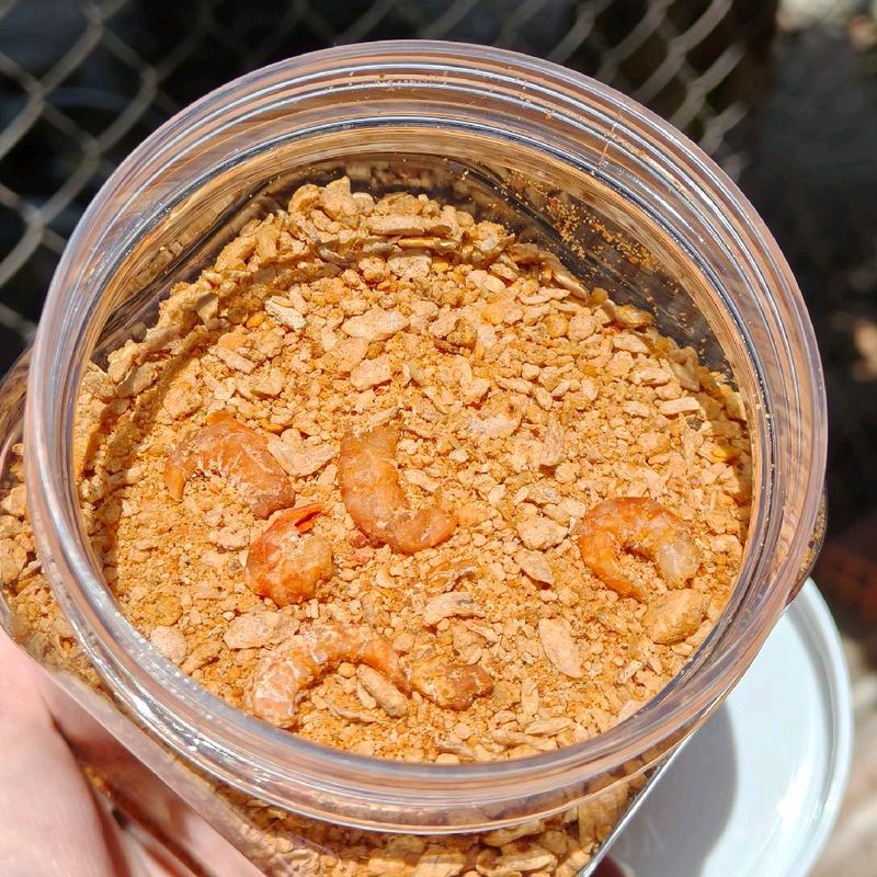 Muối TÔM hạt, ít mặn,  cay vừa