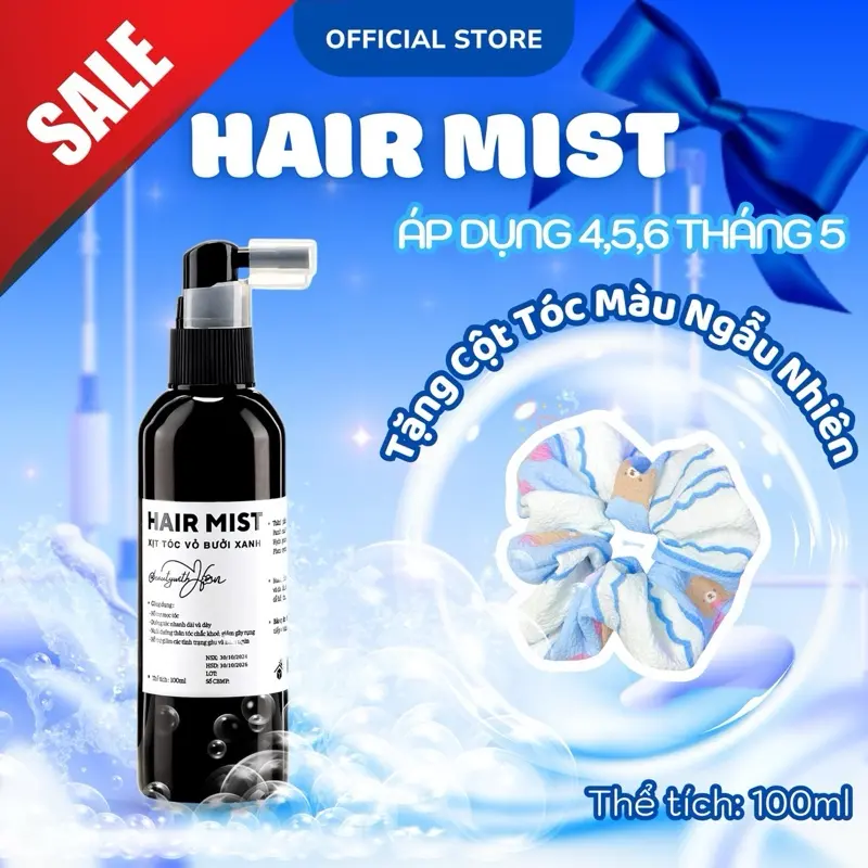 Xịt Tinh Dầu Vỏ Bưởi Xanh 100ml Hỗ Trợ Giảm Rụng, Mọc Tóc Chăm Sóc Tóc