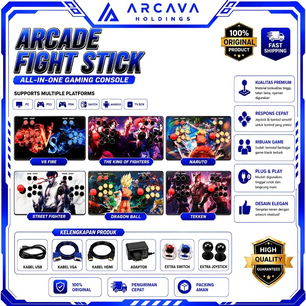 35000 Games in 1 Arcade Game Console Pandora Box 3D Double Stick Game / Pandora box Dingdong Video Games Arcade